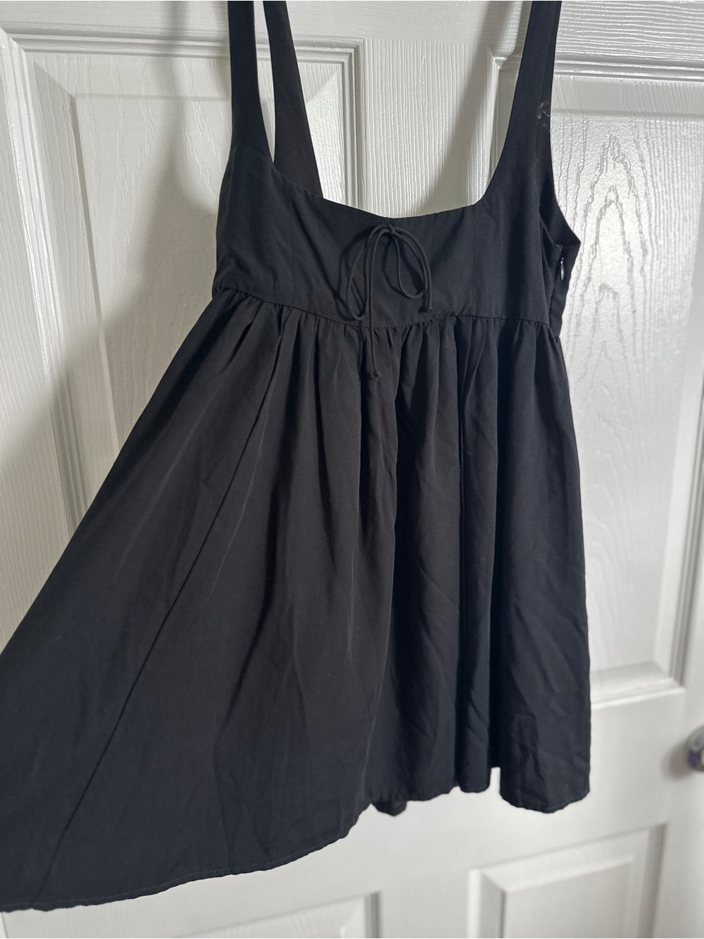For Love & Lemons Black Mini Babydoll Dress